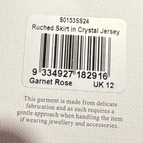 Alex Perry-rose, rauched, crystal jeweled jersey maxi skirt (only) -Size 8 USA - Picture 10 of 13